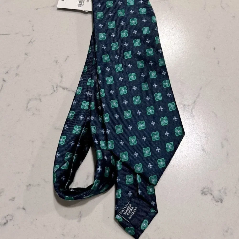 Club Room Men's Classic Geo Neat Tie Green OS, men’s tie
